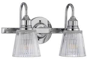 Светильник настенный Elstead Lighting Addison, G9, 3000 °К, 2 x 3 Вт, прозрачный цв. / хромовый цв., 40.6 x 19.6 см