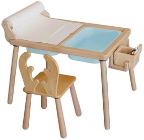 Vaikų kambario baldų komplektas Kalune Design Roll 109TRS1178, medžio sp./mėlyna sp.