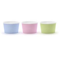 Vienkartiniai indeliai Party&Deco Pastel, 170 ml, Ø 8.3 cm, 6 vnt.