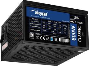 Блок питания Akyga AK-C1-600 600 Вт, 12 см