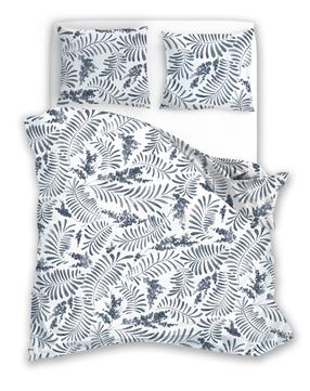 Gultas veļas komplekts PER-133, balts krās./zilimelns krās., 70 x 80 cm, 160 x 200 cm