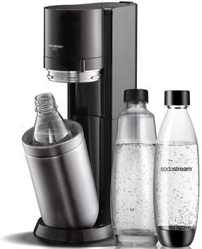 Gāzēto dzērienu aparāts SodaStream Duo Black, melns krās./nerūsējošā tērauda krās.