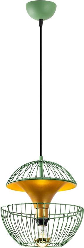 Šviestuvas kabinamas Opviq Telmander 942FLG1257, E27, 1 x 40 W, aukso sp./žalia sp. / žalia sp.