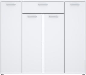 Komoda Forte RPSK341-120, balta sp., 120.7 cm x 34.1 cm x 139.3 cm