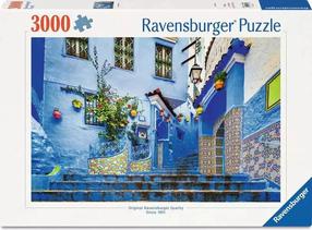 Dėlionė Ravensburger Morocco In Blue, 80 cm x 121 cm, 3000 vnt., įvairių spalvų