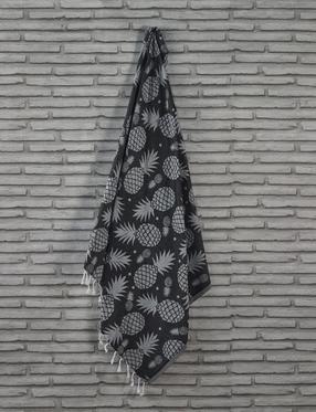  Rannarätik Foutastic Ananas 192DCH1615, must v., 180 cm x 100 cm