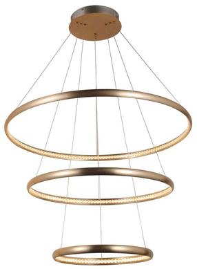 Šviestuvas kabinamas AZzardo Brighton AZ4429, LED, 3000 °K, 3 x 55 W, aukso sp. / aukso sp., 80 x 80 cm