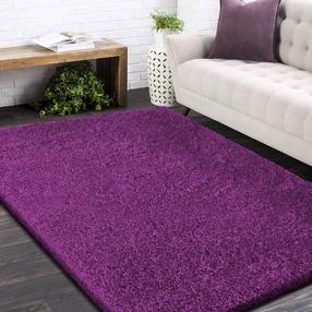 Paklājs iekštelpu Shaggy 0224, violeta krās., 150 cm x 80 cm