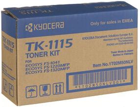 Tonerių kasetė Kyocera TK-1115, juoda sp.
