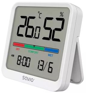 Temperatūras un mitruma mērītājs Savio CT-01/W, balta krās.