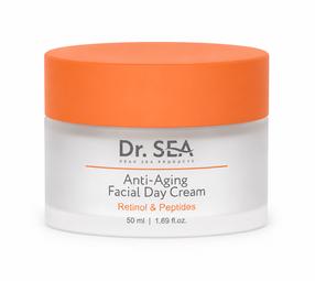 Dieninis veido kremas Dr. Sea Anti Aging, Retinol & Peptides, 50 ml