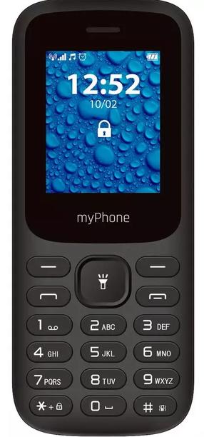 Telefons ar pogām MyPhone 2220, 32 MB, melns krās.