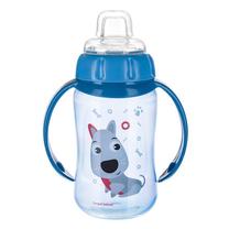 Puodelis su snapeliu Canpol Babies Cute Animals Training, 320 ml, 6+ mėn., plastikas/silikonas, mėlyna sp.