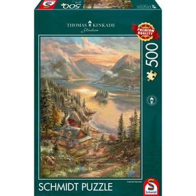 Dėlionė Schmidt Thomas Kinkade Studios Splendor On The Lakeshore, 48.1 cm x 34.1 cm, 500 vnt., įvairių spalvų