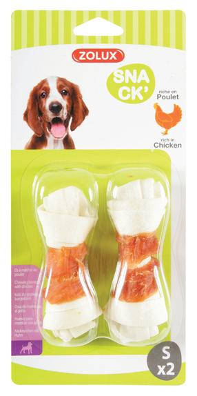 Gardums suņiem Zolux Snack Chewing Bone With Chicken S, vistas gaļa, 2 gab.
