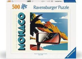 Puzle Ravensburger Monaco Grand Prix, 36 cm x 49 cm, 500 gab., daudzkrāsaina