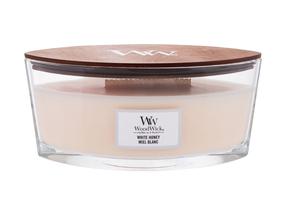 Свеча, ароматическая WoodWick White Honey, 40 час, 453.6 г, коричневый цв.