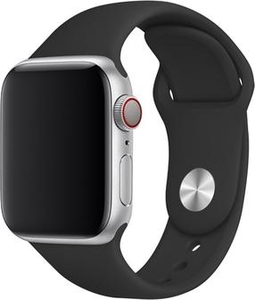 Ремешок Just Must, Liquid Silicone Apple Watch 42/44/45mm, черный цв.
