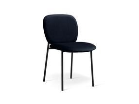 Kėdžių rinkinys Cosmopolitan Design Caroline Velvet, matinė, juoda sp., 61 cm x 49 cm x 79 cm, 2 vnt.