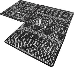 Vonios kilimėlių rinkinys Foutastic Straordinario 359CHL4688, juoda sp., 100 cm x 60 cm