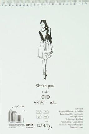 Zīmēšanas papīrs Smiltainis Sketch Pad, A4, 100 g/m², balta krās., 29.7 cm x 21 cm, 50 lapu gab.