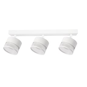 Šviestuvas lubų Light Prestige Kendal, GX53, 3 x 7 W, skaidri sp./balta sp. / balta sp.