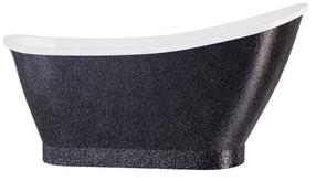 Vonia, laisvai pastatoma Besco Gloria Glam Graphite, 150 cm x 66 cm x 78 cm, ovalas, chromo sp./grafito sp.