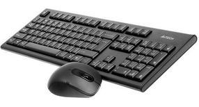 Klaviatūros ir pelės komplektas A4Tech V-Track 7100N, EN, juoda, belaidė