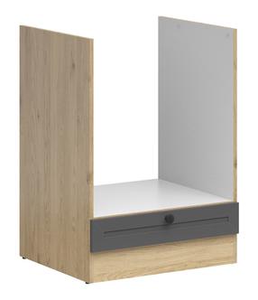 Virtuvinė spintelė orkaitei Junona Line, ąžuolo sp./grafito sp., 51 cm x 60 cm x 82.5 cm