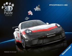 3D dėlionė Ravensburger Porsche 911 GT3, 25.1 cm x 11.1 cm, 152 vnt., įvairių spalvų