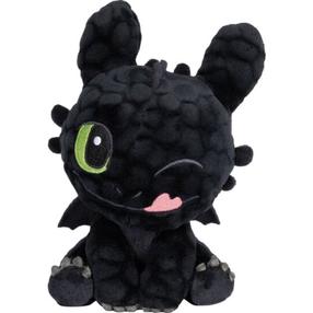 Pliušinis žaislas Schmidt How to Train Your Dragon Toothless, juoda sp., 18 cm