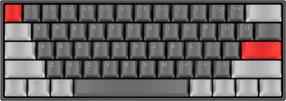 Juhtmega mänguklaviatuur Yenkee Atom YKB 6500 Kailh Box White, EN, must v.