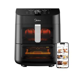 Karšto oro gruzdintuvė Midea MAD1100DADK, juoda sp., 1850 W, 11 l