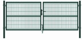 Vārti ar segmentālu pildījumu Garden Center RAL6005, 400 cm x 153 cm, zaļa krās.