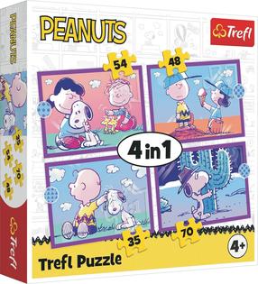 Dėlionė 4in1 Trefl Fun with Snoopy, 28 cm x 20 cm, 207 vnt.