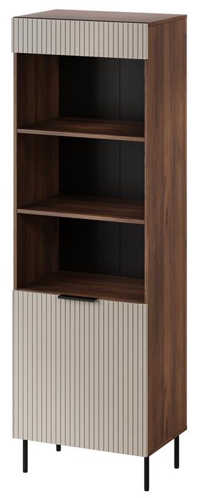 Vitrina Cama Meble Almera, riešuto sp./kašmyro sp., 42 cm x 60 cm x 185 cm