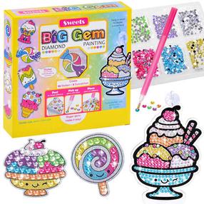 Креативный набор из алмазной мозаики Jokomisiada Sweets Big Gem, многоцветный