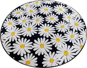 Vonios grindų kilimėlis Foutastic Primula 359CHL4928, įvairių spalvų, 100 cm x 100 cm, Ø 100 cm