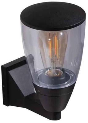Sieninis lauko šviestuvas AZzardo Rasmus, 15W, E27, IP65, juoda sp., 13.5 cm x 20 cm