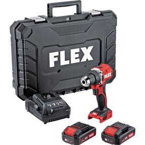 Akumulatora skrūvgriezējs - urbis ar bateriju FLEX DD 2G LD, 18 V, 2.5 Ah