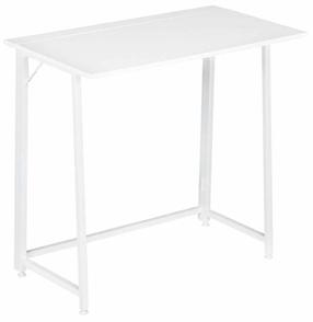 Sulankstomas rašomasis stalas ModernHome Loft Style, 80 cm x 45 cm, 76 cm, balta sp.