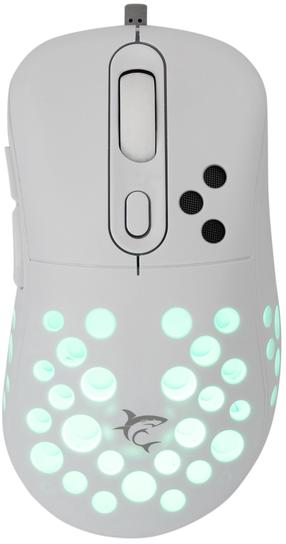 Laidinė žaidimų pelė White Shark Azrael, usb 2.0, balta sp.