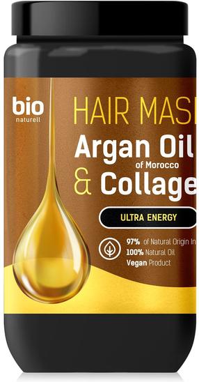 Kaukė plaukams Bio Naturell Ultra Energy Argan Oil & Collagen, 946 ml