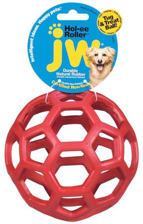 Rotaļlieta sunim, bumba JW Pet Hol-ee Roller, 11.5 cm, Ø 11.5 cm, sarkana krās., M