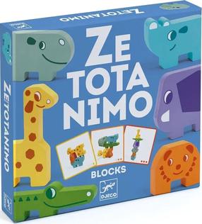 Galda spēles, dzīvnieki Djeco Ze Totanimo Blocks, daudzkrāsaina
