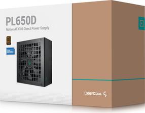 Prece ar bojātu iepakojumu. Barošanas bloks Deepcool PL650D 650 W, 12 cm
