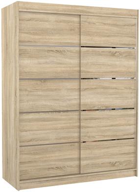 Spinta ADRK Luft, sonoma ąžuolo sp., 58 cm x 150 cm x 200 cm
