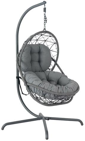 Lauko supamasis krėslas Home4you Amara, pilka sp.