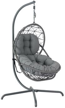 Lauko supamasis krėslas Home4you Amara, pilka sp.