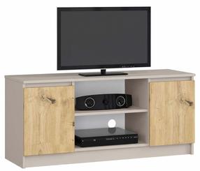 TV staliukas Akord RTV, kašmyro sp./artisan oak sp., 40 cm x 120 cm x 55 cm
